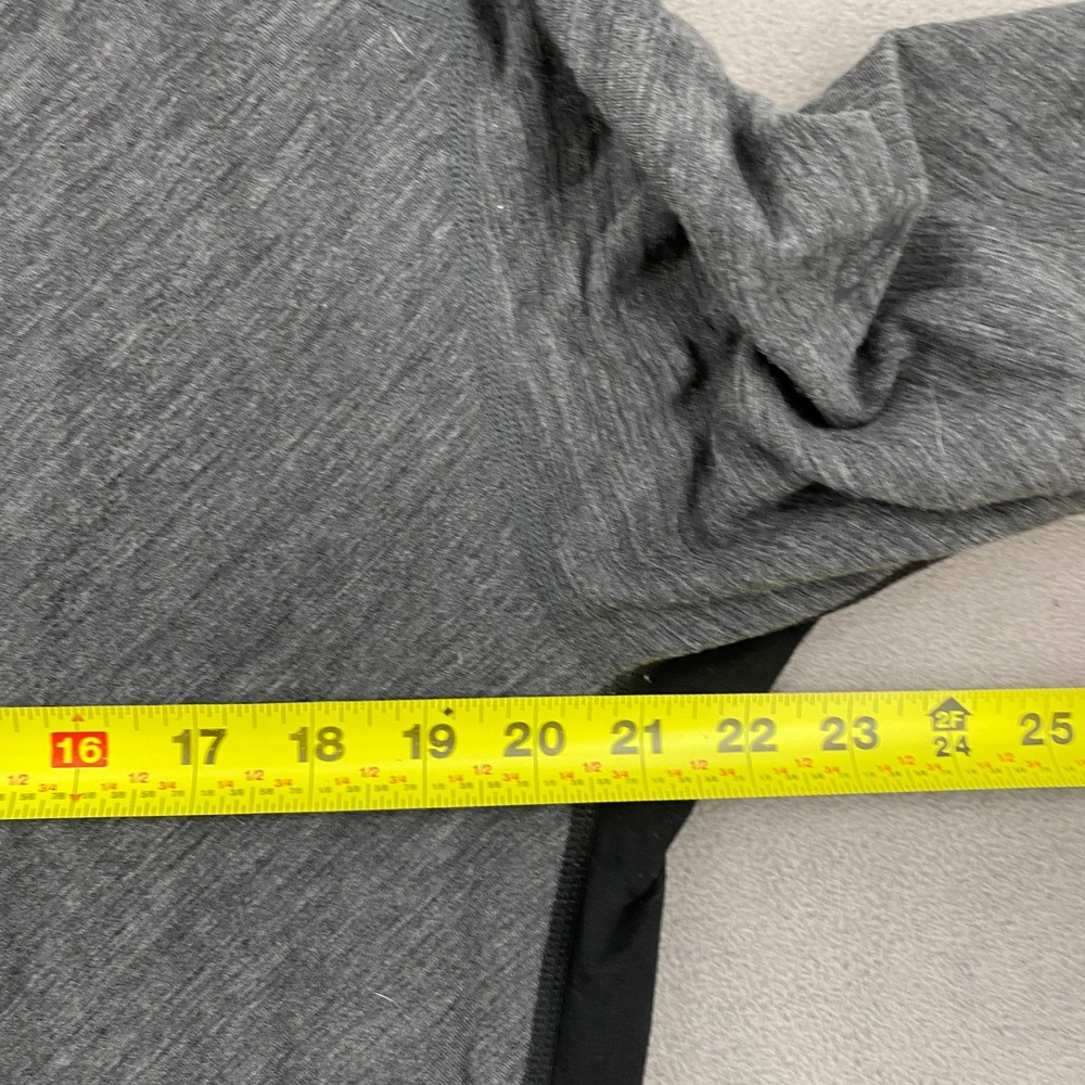 Icebreaker Mens XL Merino Wool Full Zip Jacket Gray Black Mid Layer 5362 - Picture 4 of 7